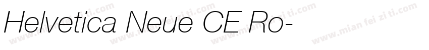 Helvetica Neue CE Ro字体转换